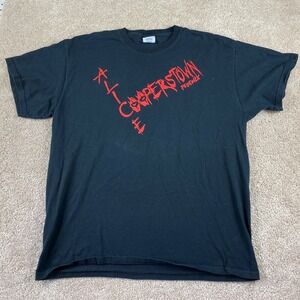 Alice Cooperstown Phoenix Welcome 2 My Nightmare Black Graphic T-Shirt Mens XL